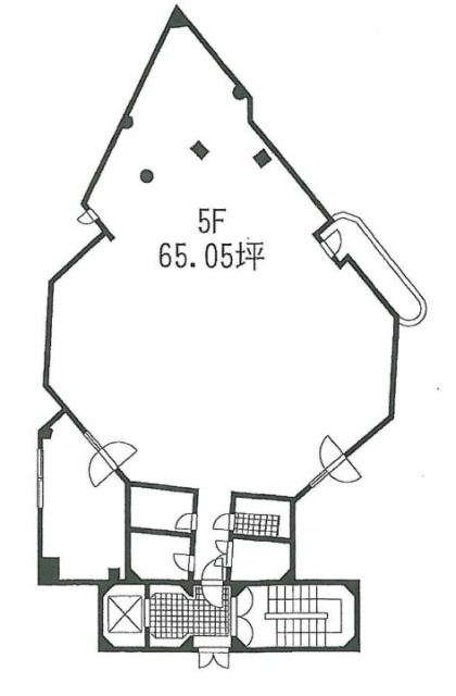 元赤坂知性ビル1F 間取り図