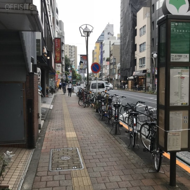 サンハイツ高田馬場 ビル前面道路
