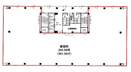 ルーシッドスクエア五反田ビル2F 間取り図