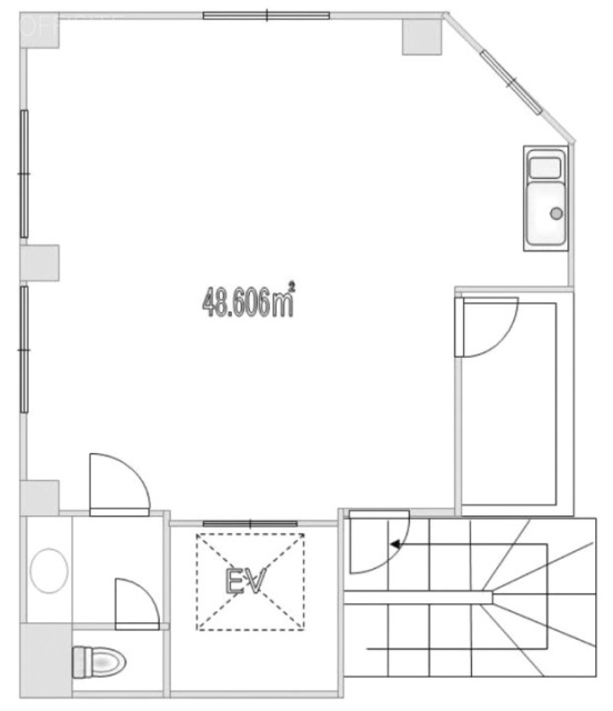 富士ビル5F 間取り図