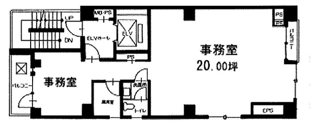 新橋スズキビル6F 間取り図