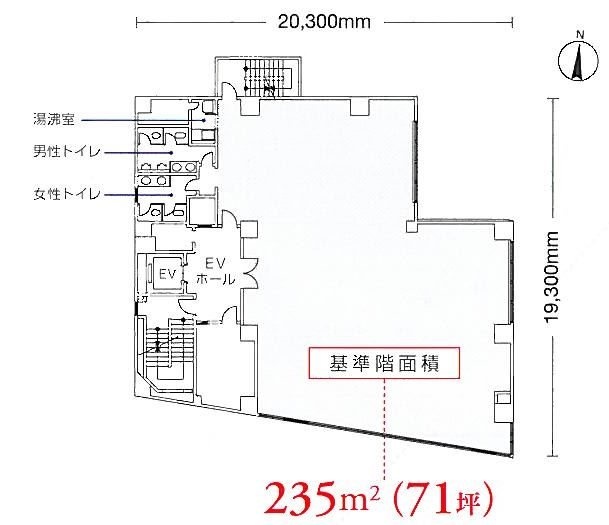 ニッセイ五反田駅前ビル4F 間取り図