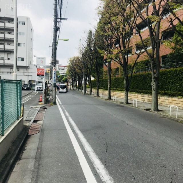 桜新町二丁目 ビル前面道路