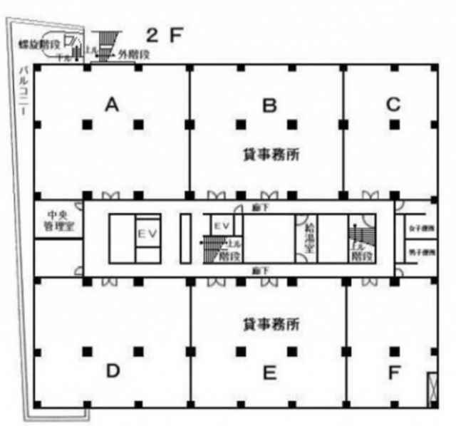東都自動車ビルF 間取り図