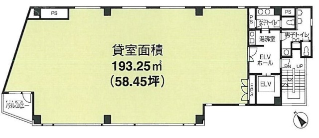 横山ビル7F 間取り図