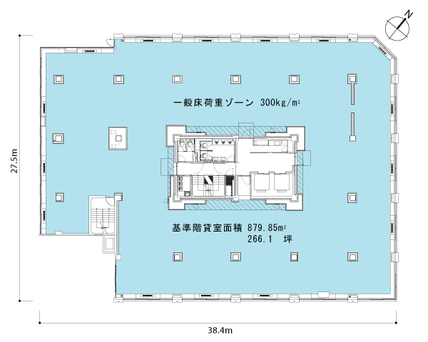 虎ノ門5森ビル8F 間取り図