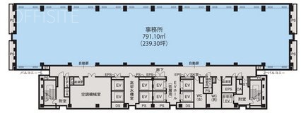 飯田橋セントラルプラザビル6F 間取り図