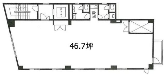 東日本橋佐藤ビル2F 間取り図