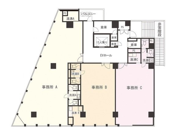 タクエー吉田町ビルA 間取り図