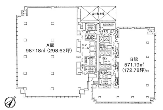 新横浜TECHビル A館4F 間取り図