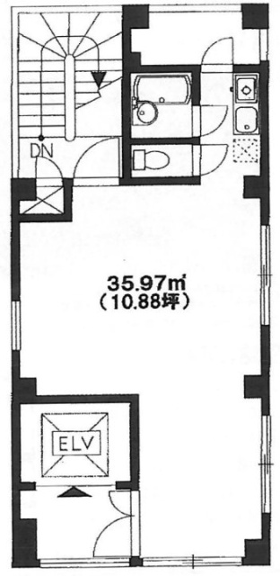 クレストヨシエイビル5F 間取り図