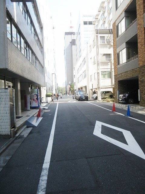 日月館麹町ビル ビル前面道路