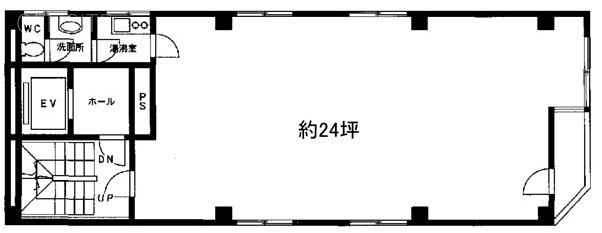 尾家(オカ)ビル3F 間取り図