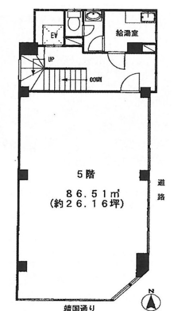 九段北1丁目ビル4F 間取り図