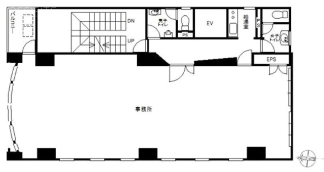 東海日本橋ビル4F 間取り図