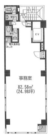 国土西池ビル4F 間取り図