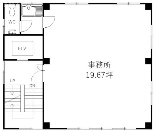 井門浅草ビル5F 間取り図