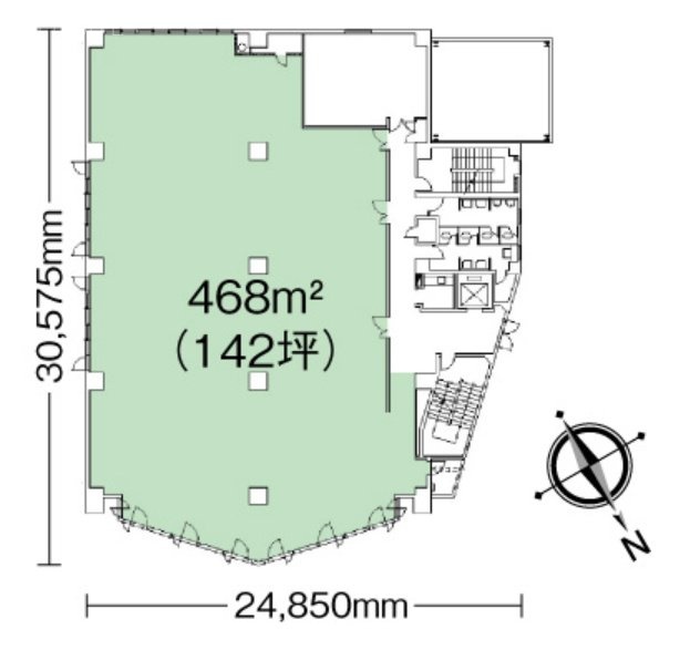 日本生命藤沢ビル3F 間取り図