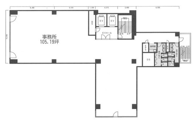 日本橋トークビル6F 間取り図