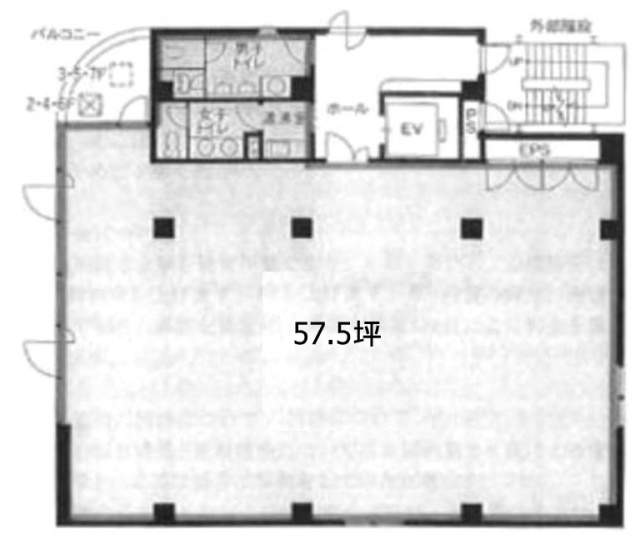 東上野TIビル5F 間取り図