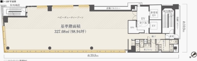 ヒューリック銀座一丁目ビル5F 間取り図