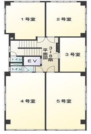 17山京ビル401 間取り図