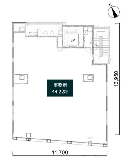 (仮)四谷2丁目PJ6F 間取り図