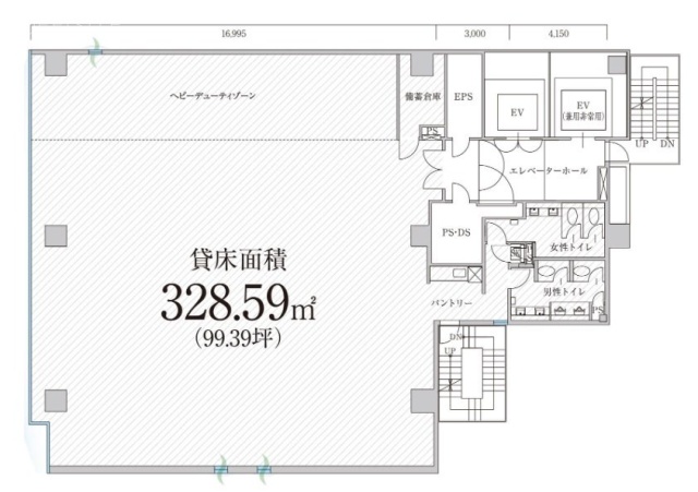 PMO田町Ⅳ6F 間取り図