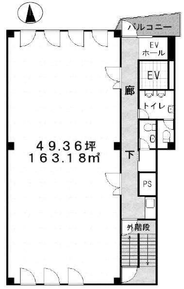 プロスパービル7F 間取り図