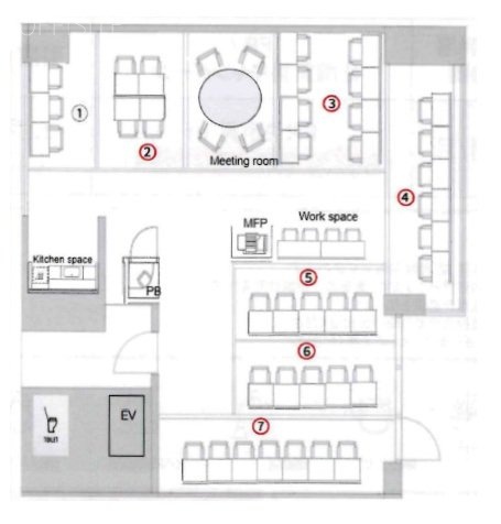 バドスクエア市ヶ谷1 間取り図