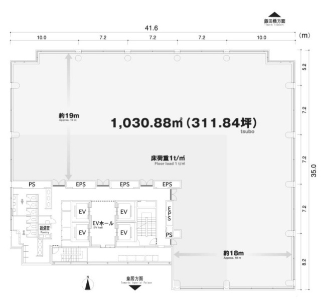 住友不動産九段ビル6F 間取り図