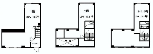 トーニビル1F～5F 間取り図