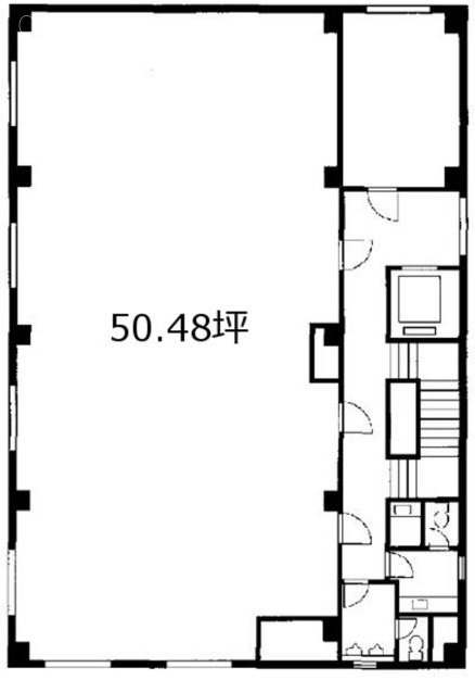 宇田川町ビル6F 間取り図