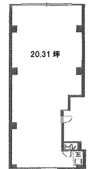 サポーレ日本橋ビル5F 間取り図