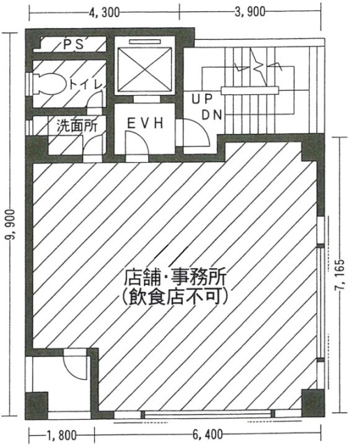 中井ビル4F 間取り図