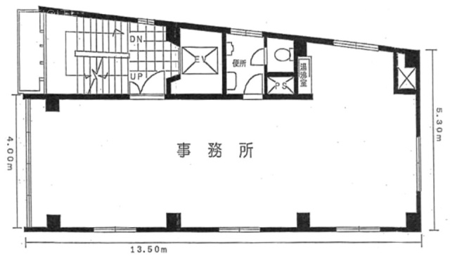 柳下ビル6F 間取り図