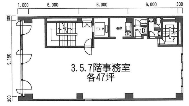 セイキ第1ビル4F 間取り図