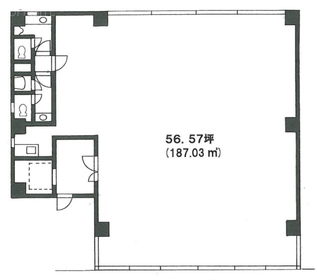 赤坂STビル1F 間取り図