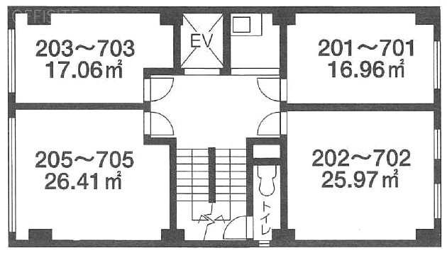 第3カネタツビル302 間取り図