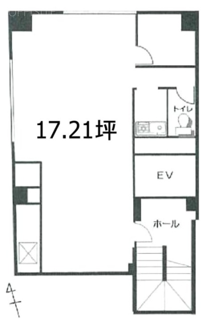 大場ビルB館10F 間取り図