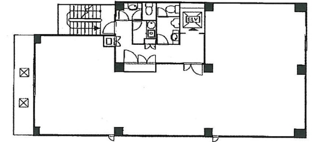 本多ビル2F 間取り図