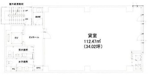 ジャノメ麻布十番ビル5F 間取り図