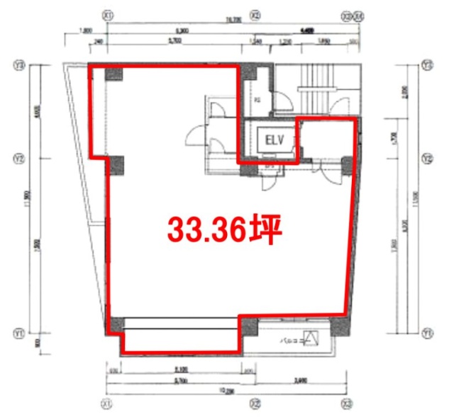 神宮前董友ビルⅡ5F 間取り図