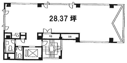 銀料ビル1F 間取り図