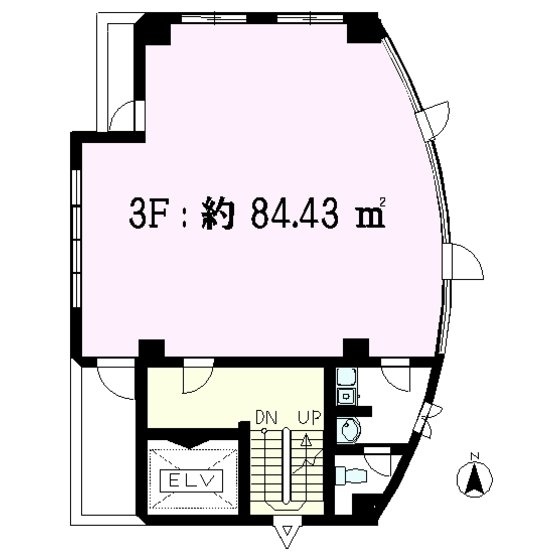 J Studioビル3F 間取り図