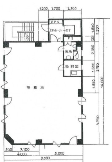 新橋演舞場別館2F 間取り図