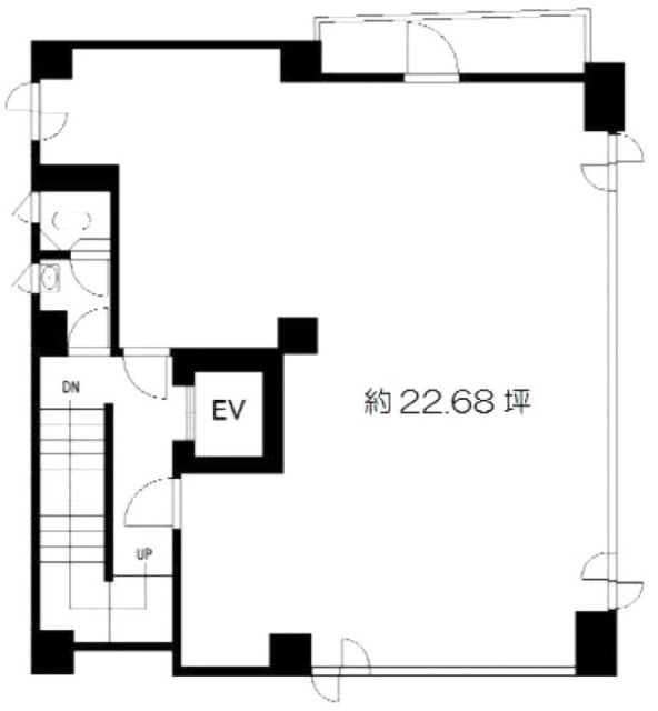 白鳳堂ビル2F 間取り図