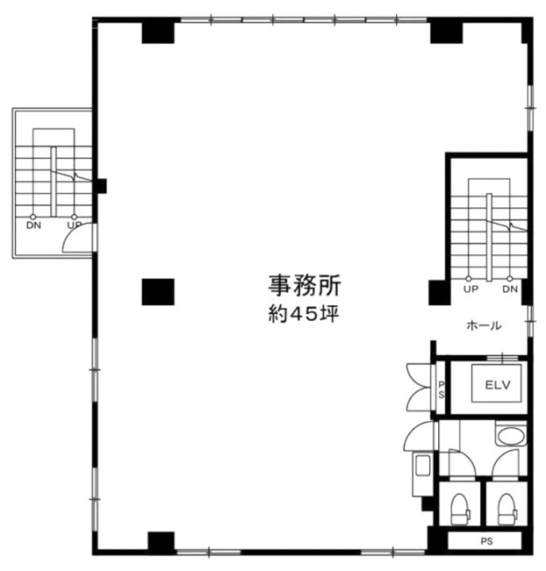 神楽坂ローズビル4F 間取り図