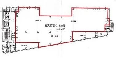 目黒テクノビル4F 間取り図