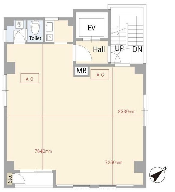 サンヒルズビル3F 間取り図